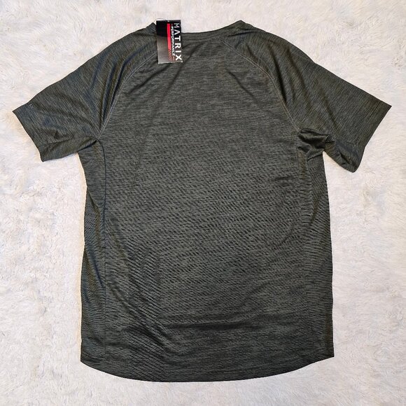 Matrix Men's Gray Crew-Neck Basic T-Shirt Size: M - Picture 3 of 7